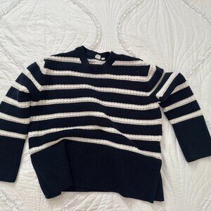 GAP Women's Oversized Striped Sweater